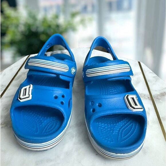 CROCS Toddler Kids Childrens Crocband Sandals Blue size 12C - Picture 16 of 16